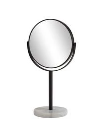 Bahne Runder Kosmetikspiegel Ramona Mit Weißem Marmorfuß