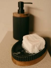 Andrea House Ovale Seifenschale Laura Mit Holz-Dekor 7 Andrea House Ovale Seifenschale Laura Mit Holz-Dekor – Bild 5