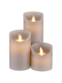 Butlers LED-Kerzen Glowing Flame, 3-tlg.